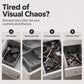 ✨ Multi-Level Collapsible Drawer Organizer – Expandable & Adjustable Compartments, Space-Saving Foldable Design for Dresser, Vanity, Desk, Tool-Free Assembly ✨
