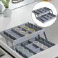 ✨ Multi-Level Collapsible Drawer Organizer – Expandable & Adjustable Compartments, Space-Saving Foldable Design for Dresser, Vanity, Desk, Tool-Free Assembly ✨