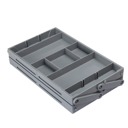 ✨ Multi-Level Collapsible Drawer Organizer – Expandable & Adjustable Compartments, Space-Saving Foldable Design for Dresser, Vanity, Desk, Tool-Free Assembly ✨