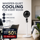 ⚡ Limited stock🌬️Quiet 3-Speed Oscillating Pedestal Fan – Adjustable Home Air Circulator❄️  360° rotation✔️Three fan speeds, quiet during sleep 🤫