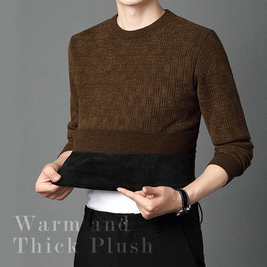 Men's Warm Exquisite Pattern Crewneck Knitwear