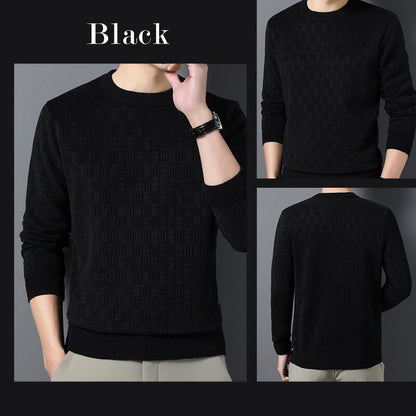 Men's Warm Exquisite Pattern Crewneck Knitwear